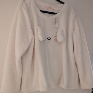 New La Vie en Rose fluffy Sweater Size L - Xl